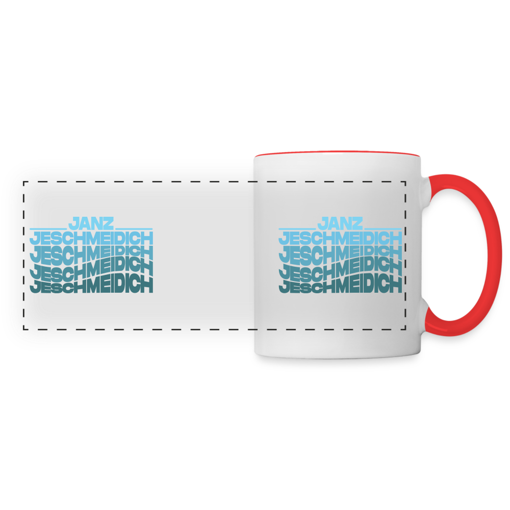 Janz Jeschmeidich - Tasse zweifarbig - white/red