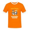 Juten Morjen, Backfeifenjesichta! - Männer Ringer T-Shirt - orange/white
