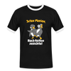 Juten Morjen, Backfeifenjesichta! - Männer Ringer T-Shirt - black/white