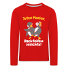 Juten Morjen, Backfeifenjesichta! - Kinder Langarmshirt - red
