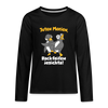 Juten Morjen, Backfeifenjesichta! - Teenager Langarmshirt - black