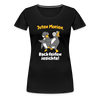 Juten Morjen, Backfeifenjesichta! - Frauen Premium T-Shirt - black