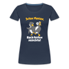 Juten Morjen, Backfeifenjesichta! - Frauen Premium T-Shirt - navy