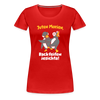 Juten Morjen, Backfeifenjesichta! - Frauen Premium T-Shirt - red