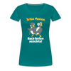 Juten Morjen, Backfeifenjesichta! - Frauen Premium T-Shirt - diva blue