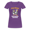 Juten Morjen, Backfeifenjesichta! - Frauen Premium T-Shirt - purple