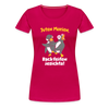 Juten Morjen, Backfeifenjesichta! - Frauen Premium T-Shirt - dark pink