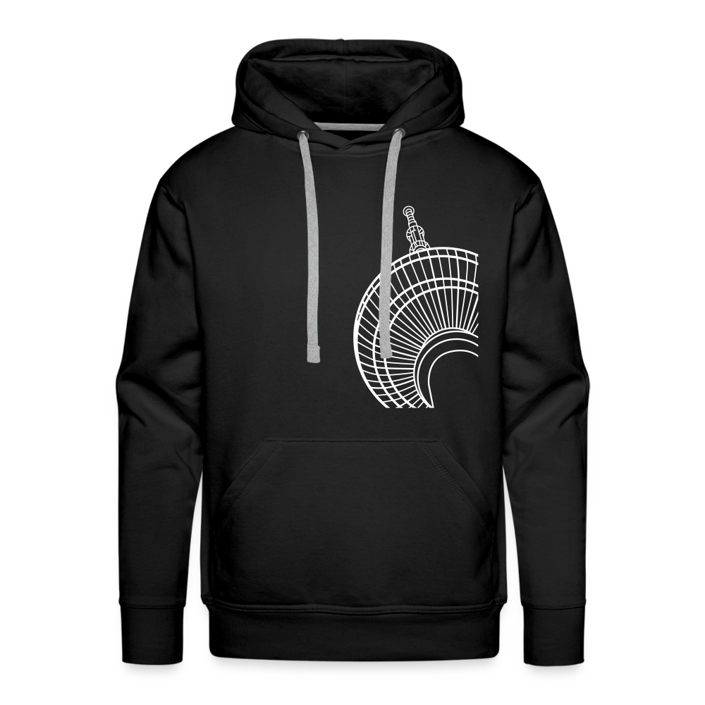 Der Turm von unten - weiß - Männer Premium Hoodie - black