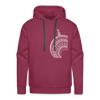 Der Turm von unten - weiß - Männer Premium Hoodie - bordeaux