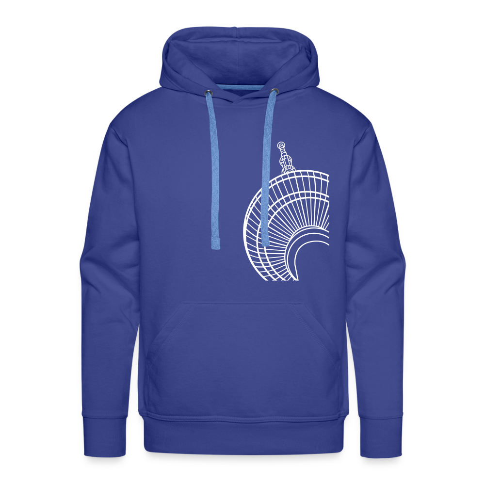 Der Turm von unten - weiß - Männer Premium Hoodie - royal blue