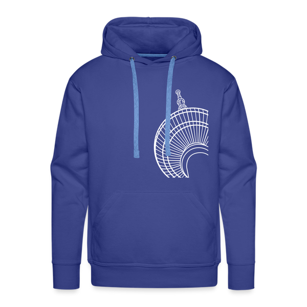 Der Turm von unten - weiß - Männer Premium Hoodie - royal blue