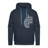 Der Turm von unten - weiß - Männer Premium Hoodie - navy