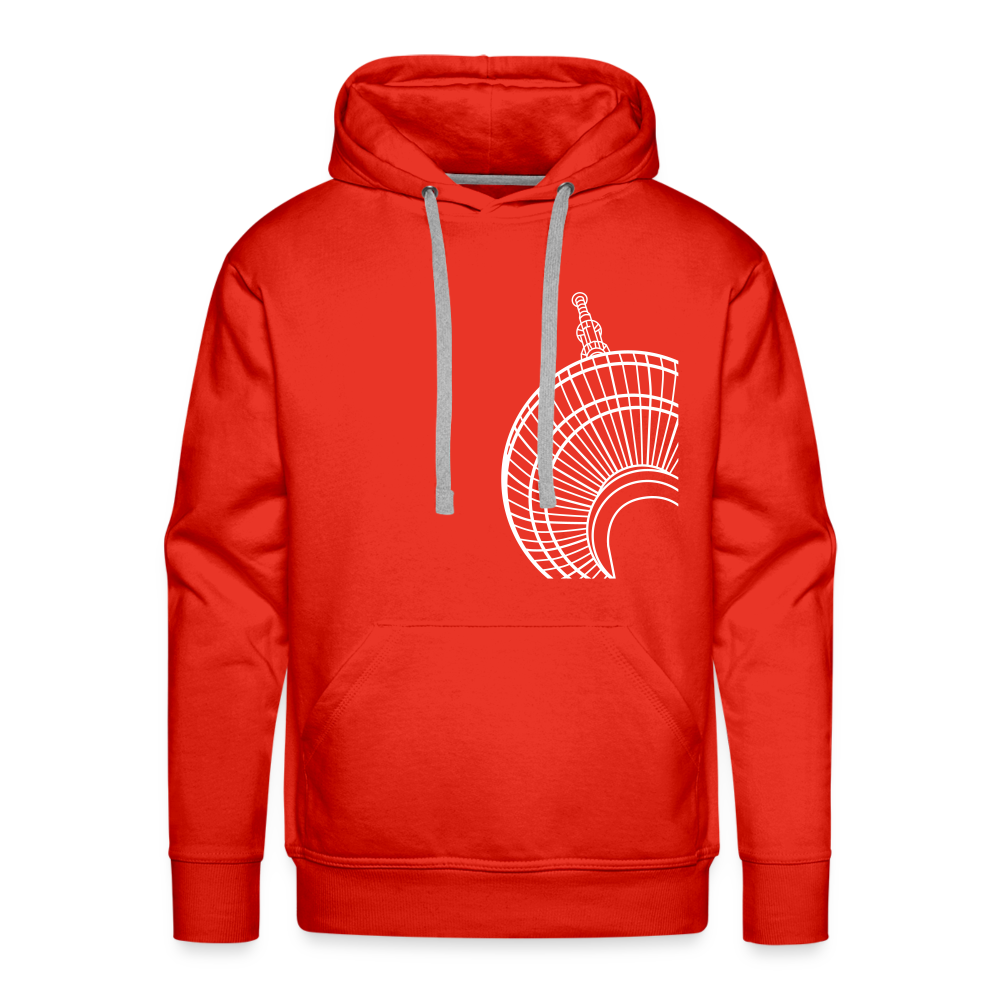 Der Turm von unten - weiß - Männer Premium Hoodie - red