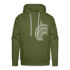 Der Turm von unten - weiß - Männer Premium Hoodie - olive green