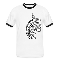 Der Turm von unten - schwarz - Männer Ringer T-Shirt