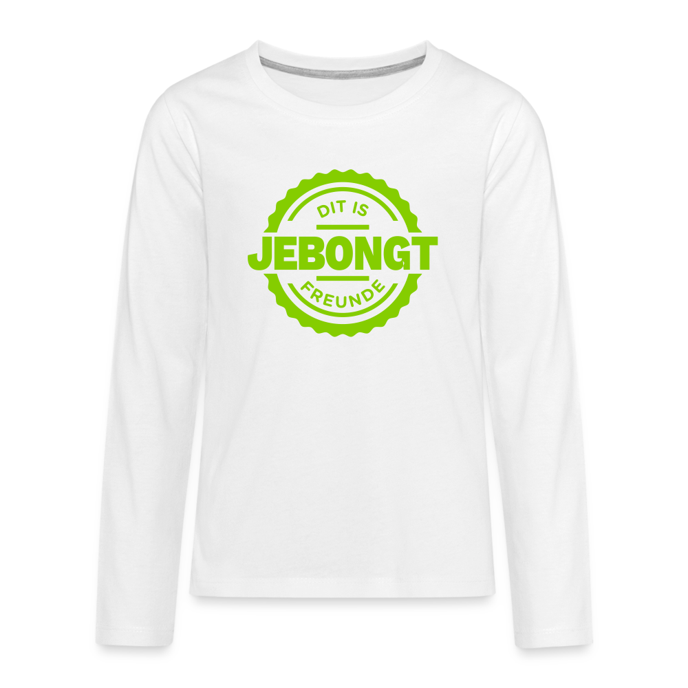 Jebongt Freunde - Teenager Langarmshirt - white