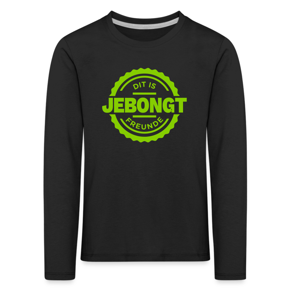 Jebongt Freunde - Kinder Langarmshirt - black