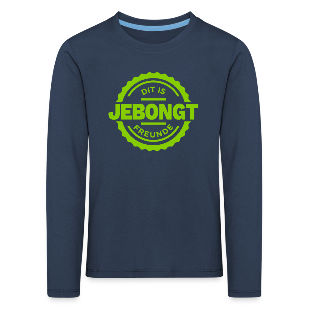Jebongt Freunde - Kinder Langarmshirt - navy