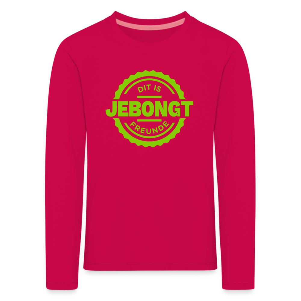 Jebongt Freunde - Kinder Langarmshirt - dark pink