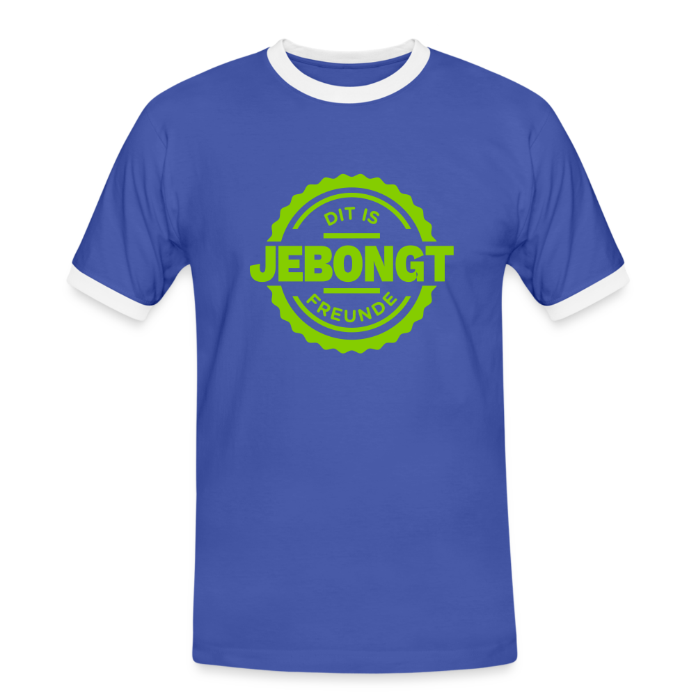 Jebongt Freunde - Männer Ringer T-Shirt - blue/white