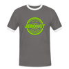 Jebongt Freunde - Männer Ringer T-Shirt - dark grey/white