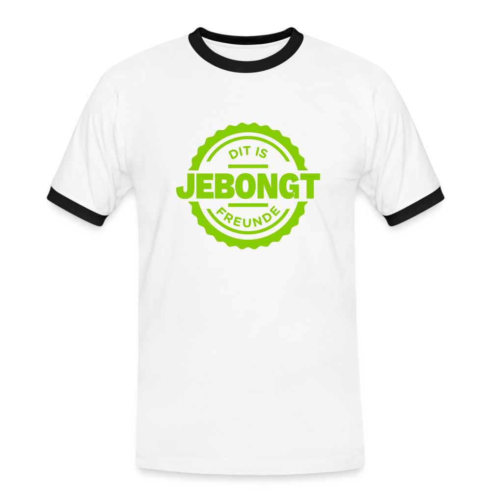 Jebongt Freunde - Männer Ringer T-Shirt - white/black