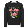 Meene Bagasche Ick Lieb Sie - Kinder Langarmshirt - black