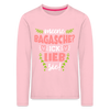 Meene Bagasche Ick Lieb Sie - Kinder Langarmshirt - rose shadow