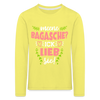 Meene Bagasche Ick Lieb Sie - Kinder Langarmshirt - yellow
