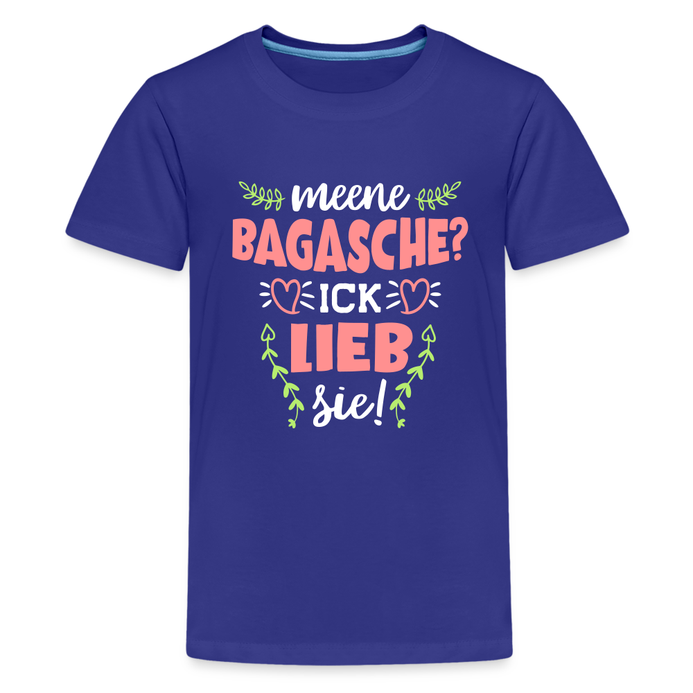 Meene Bagasche Ick Lieb Sie - Teenager Premium T-Shirt - royal blue