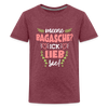 Meene Bagasche Ick Lieb Sie - Teenager Premium T-Shirt - heather burgundy