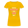 Meene Bagasche Ick Lieb Sie - Frauen Premium T-Shirt - sun yellow