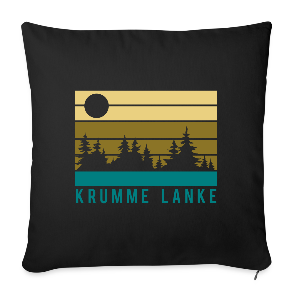 Krumme Lanke - Sofakissen mit Füllung (45 x 45 cm) - black