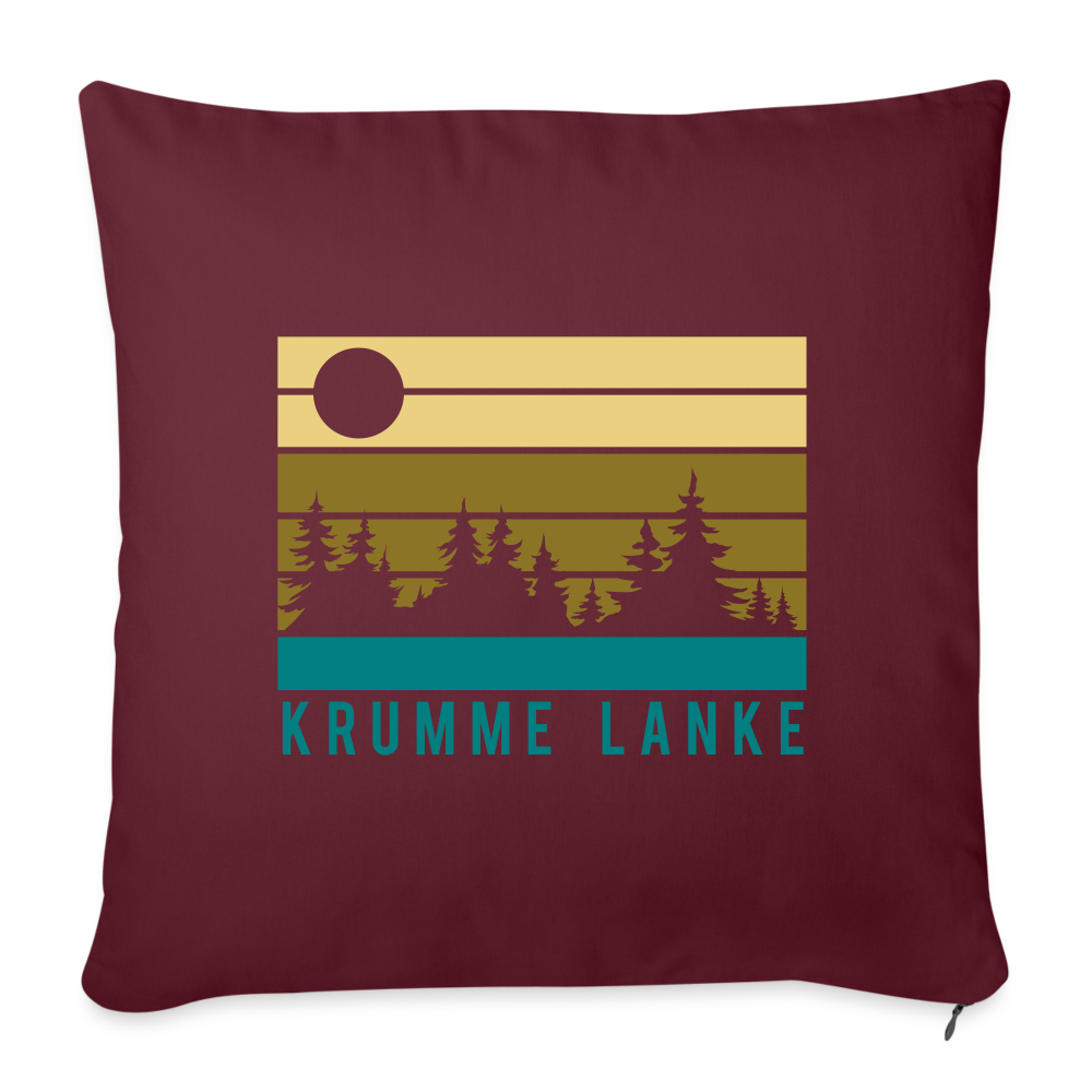 Krumme Lanke - Sofakissen mit Füllung (45 x 45 cm) - burgundy