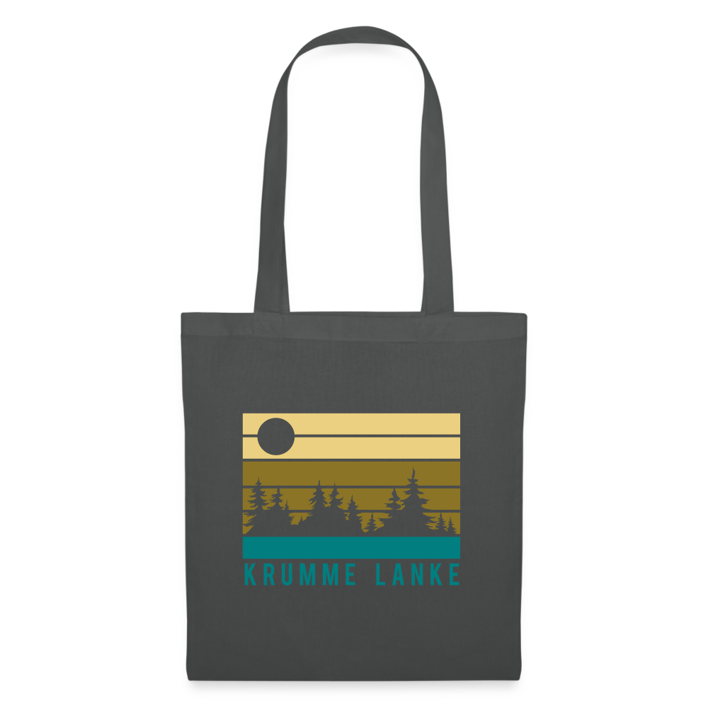 Krumme Lanke - Stoffbeutel - graphite grey