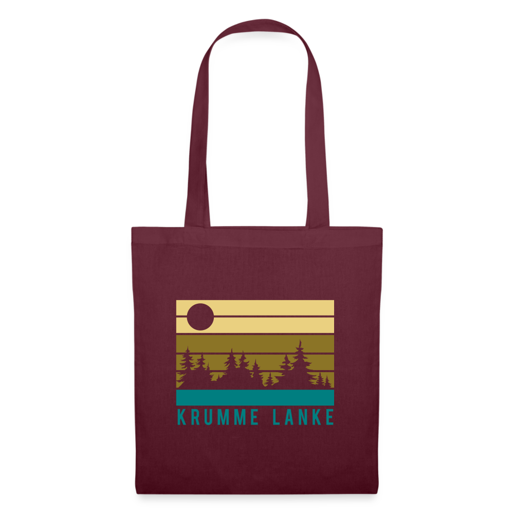 Krumme Lanke - Stoffbeutel - burgundy
