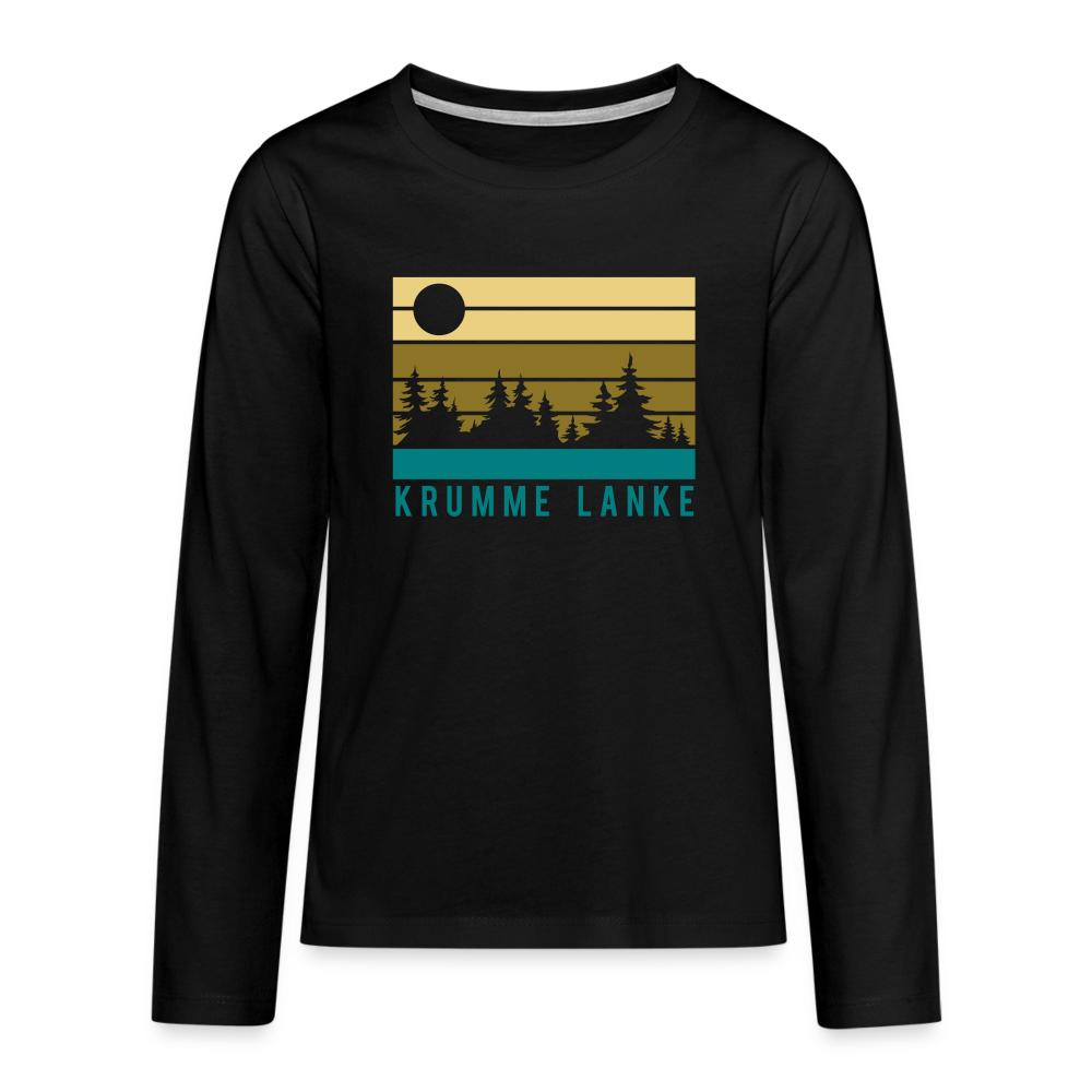 Krumme Lanke - Teenager Langarmshirt - black