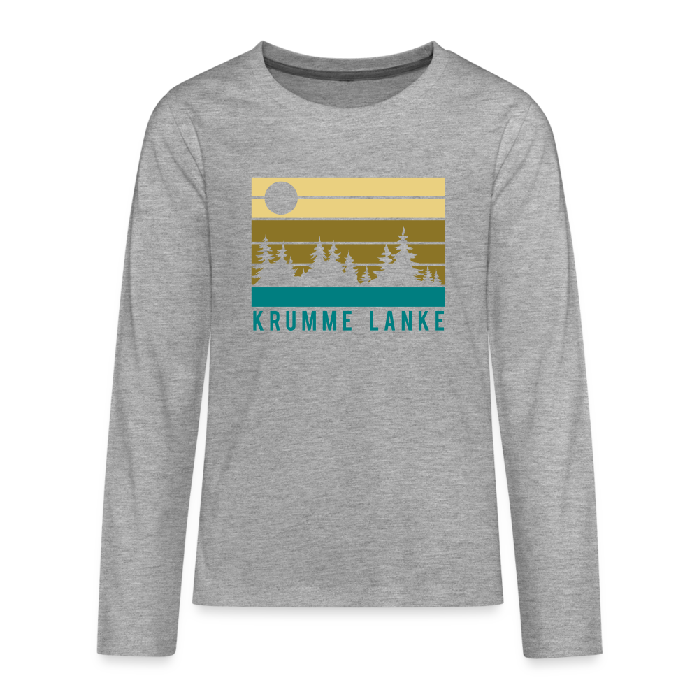Krumme Lanke - Teenager Langarmshirt - heather grey
