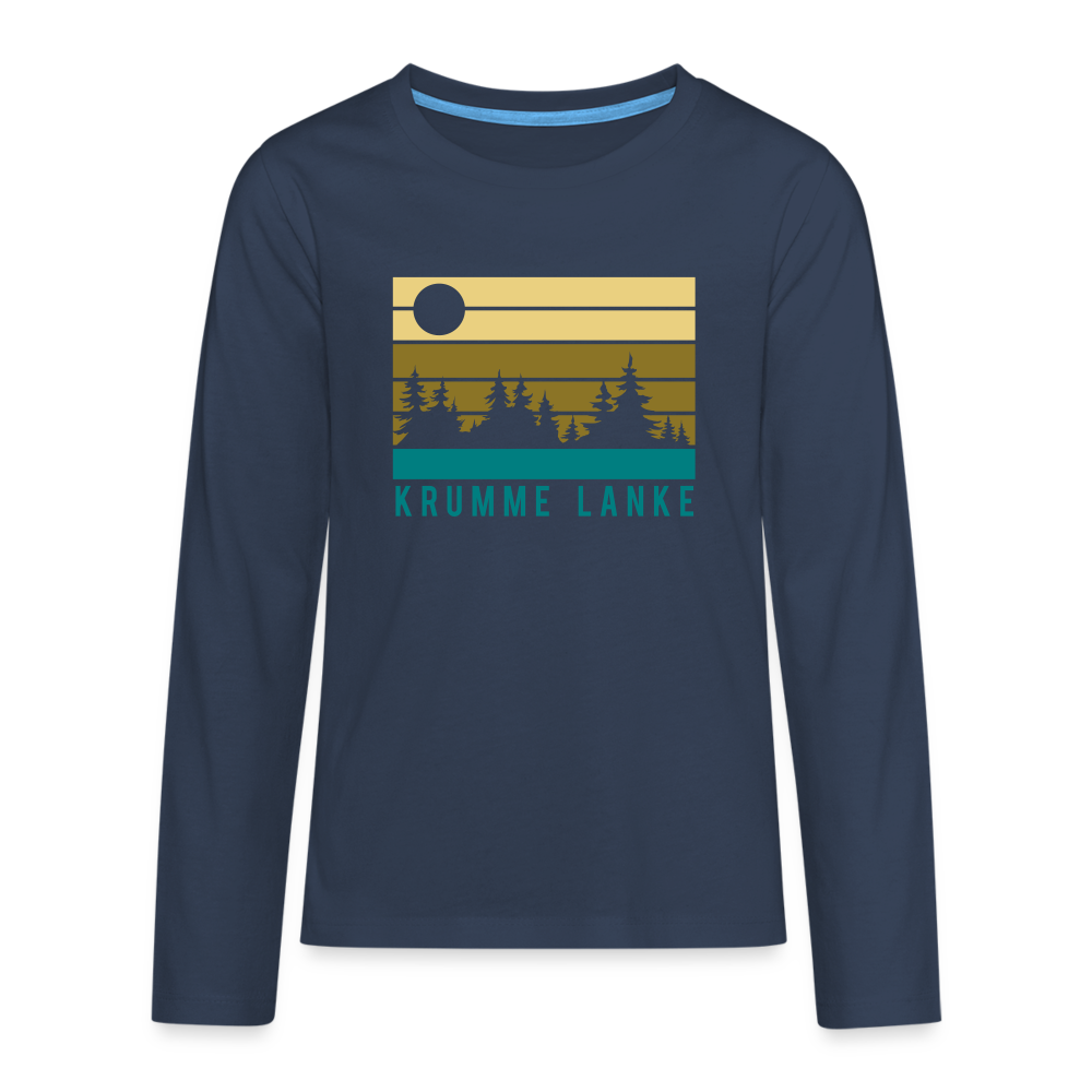 Krumme Lanke - Teenager Langarmshirt - navy