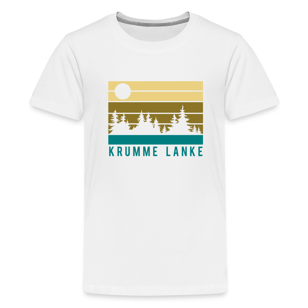 Krumme Lanke - Teenager Premium T-Shirt - white
