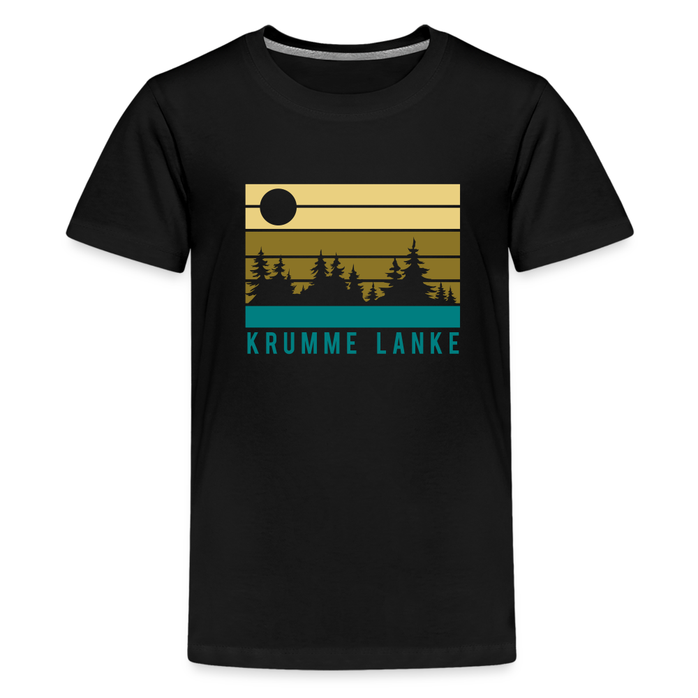 Krumme Lanke - Teenager Premium T-Shirt - black