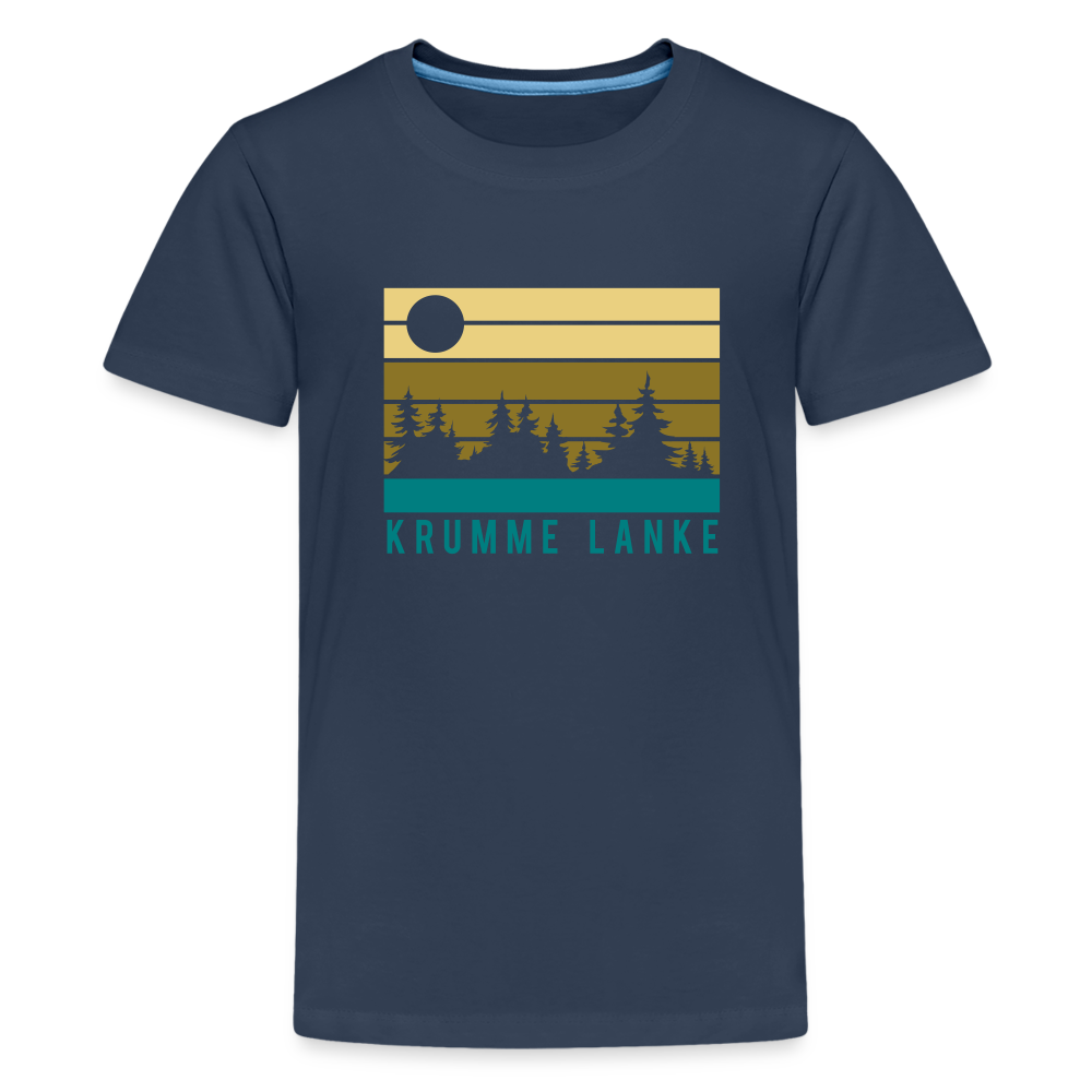 Krumme Lanke - Teenager Premium T-Shirt - navy