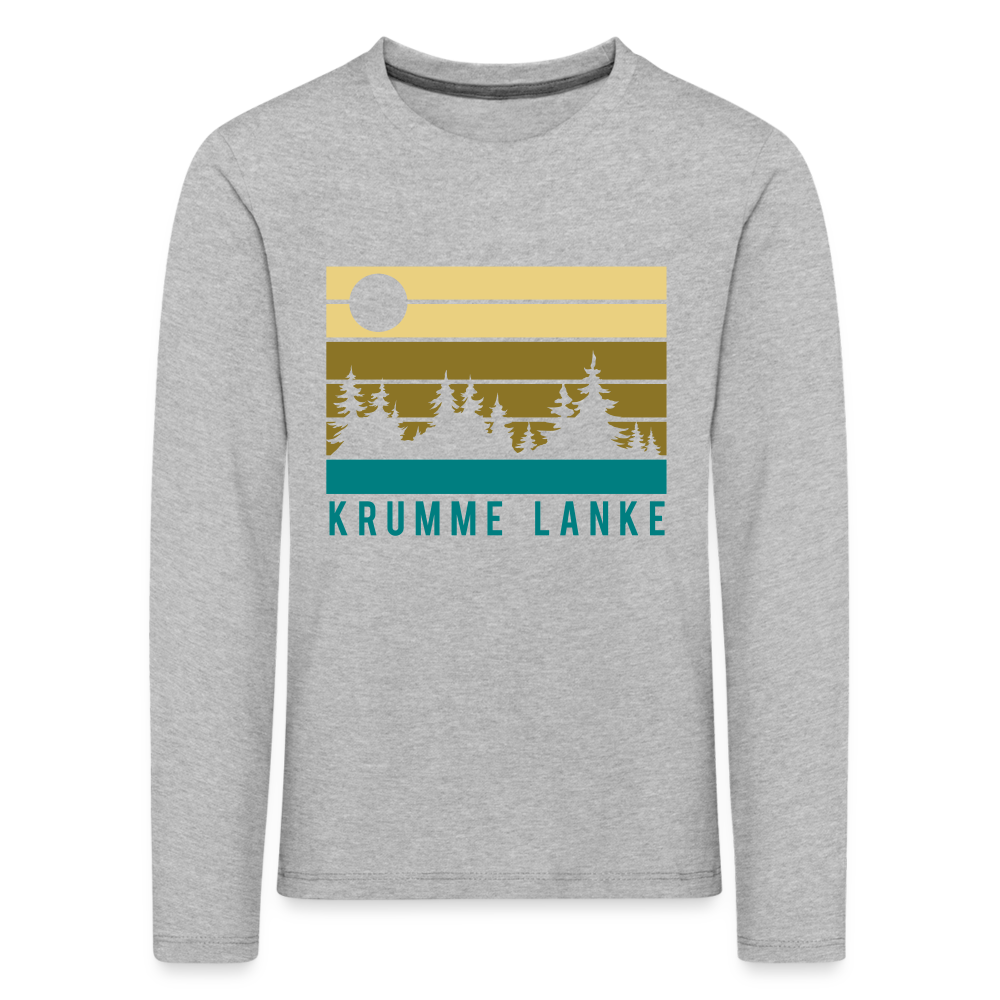 Krumme Lanke - Kinder Langarmshirt - heather grey