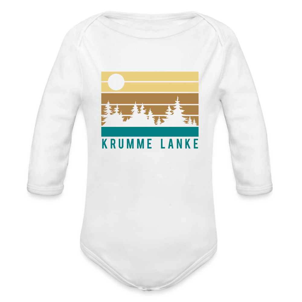 Krumme Lanke - Bio-Langarmbody - white