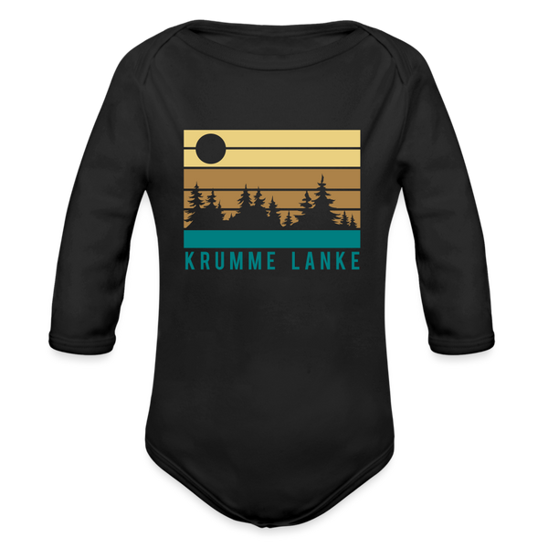Krumme Lanke - Bio-Langarmbody - black