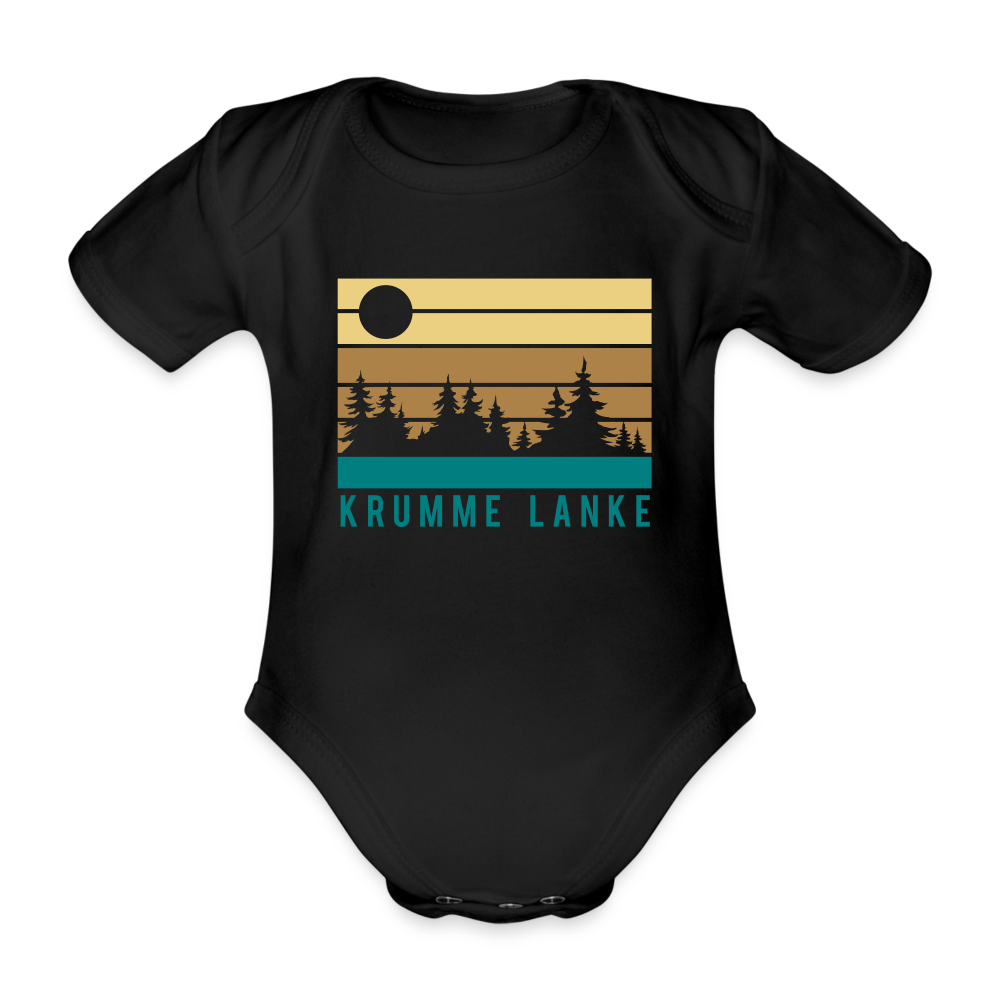 Krumme Lanke - Bio-Kurzarmbody - black