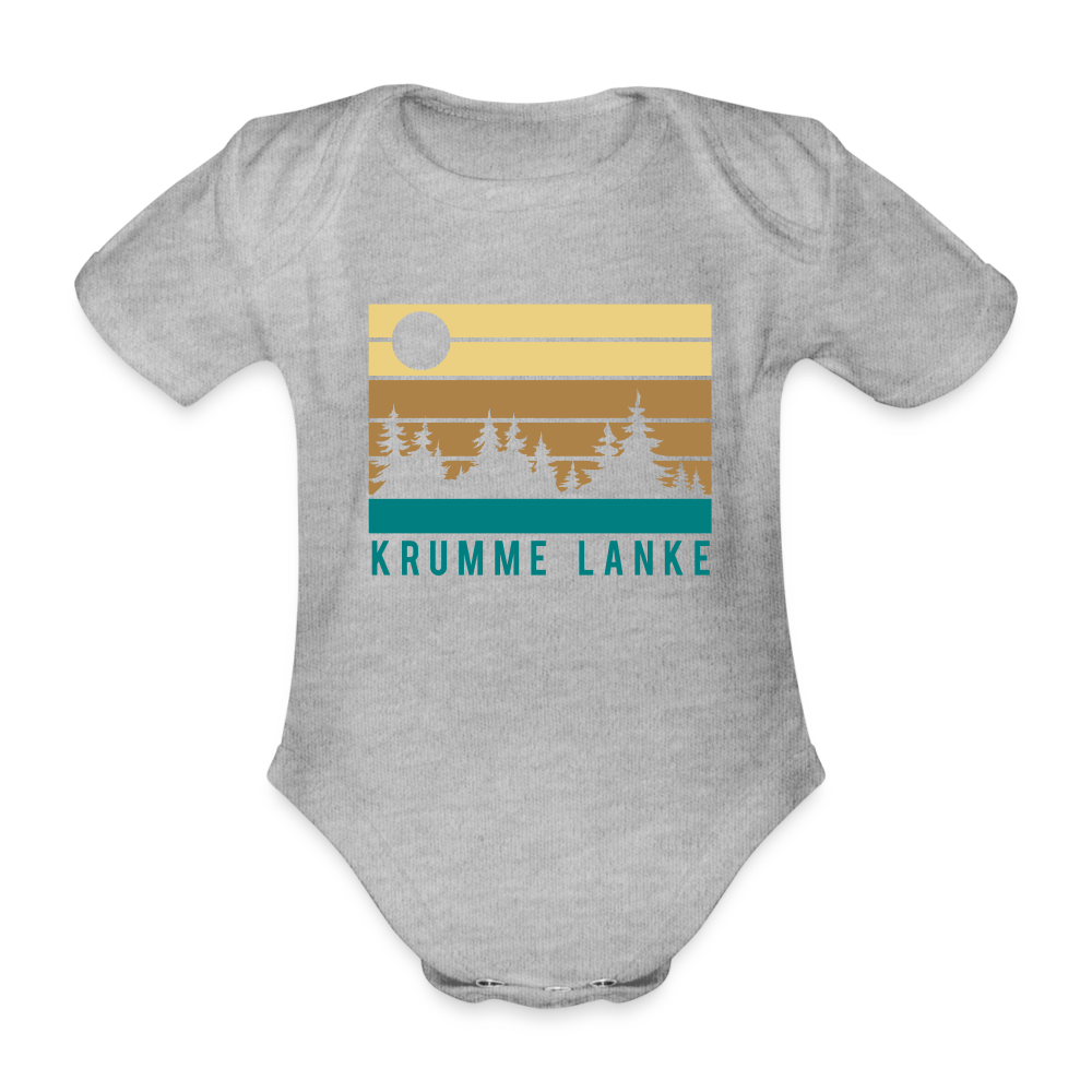 Krumme Lanke - Bio-Kurzarmbody - heather grey