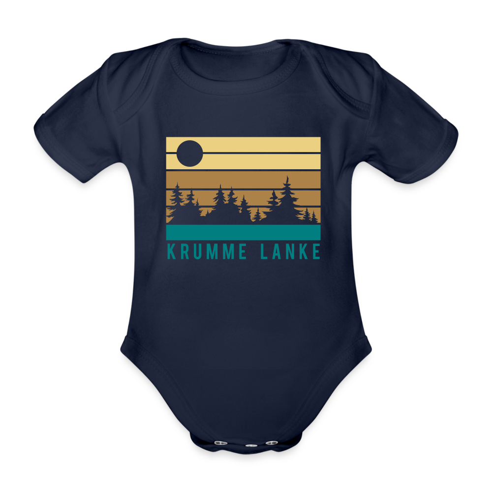 Krumme Lanke - Bio-Kurzarmbody - dark navy