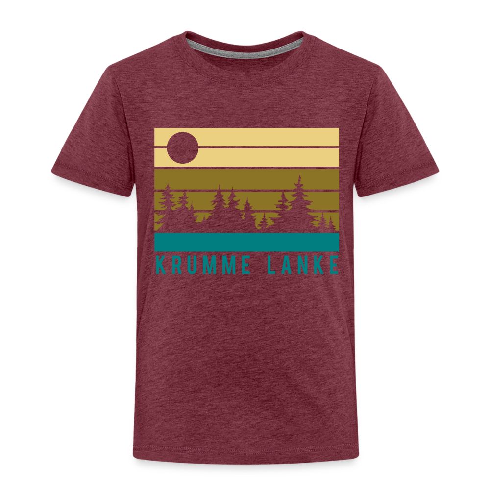 Krumme Lanke - Kinder Premium T-Shirt - heather burgundy