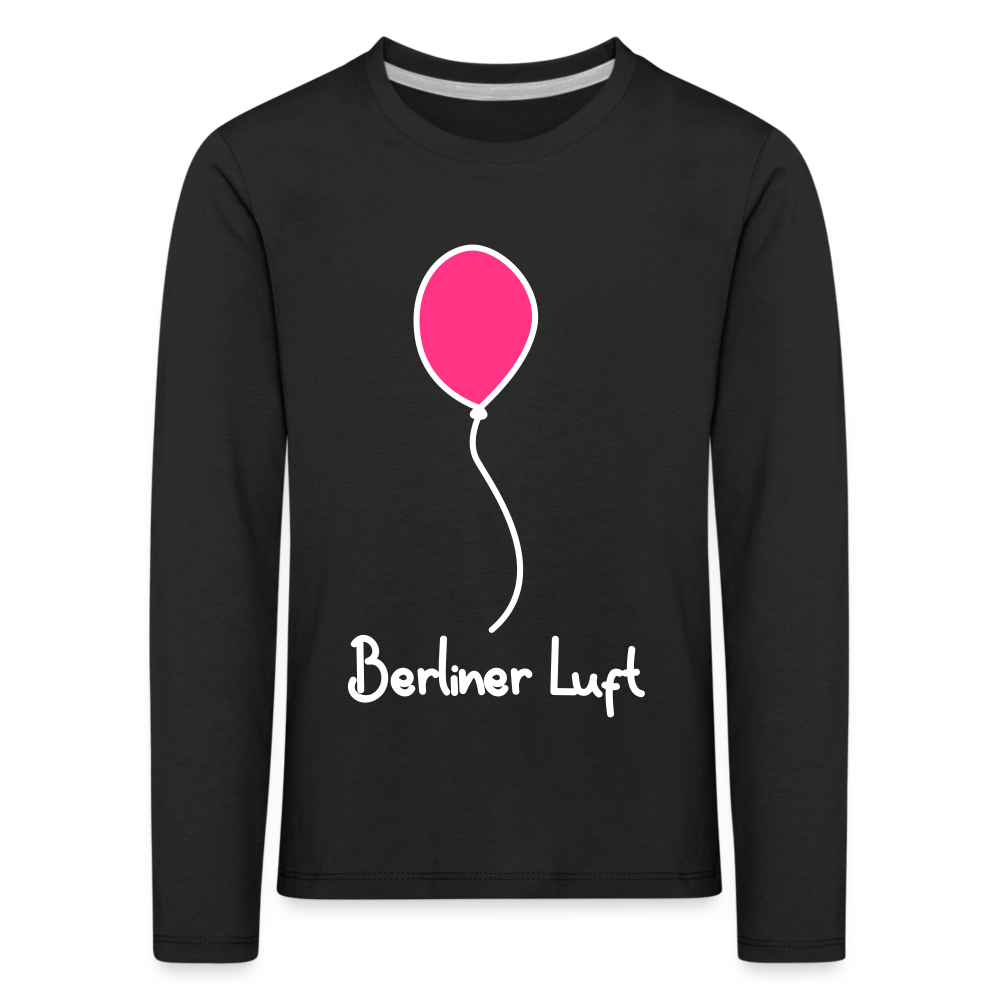 Berliner Luftballon - Kinder Langarmshirt - black